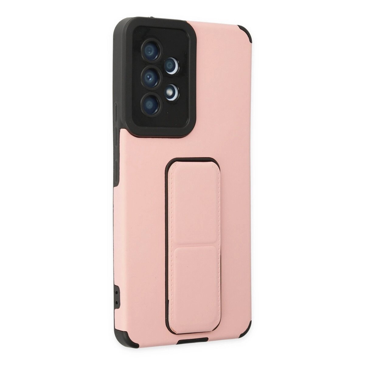Samsung Galaxy A53 5g Kılıf Mega Standlı Silikon - Pudra Samsung Galaxy A53 5g Kılıf Mega Standlı Silikon - Pudra