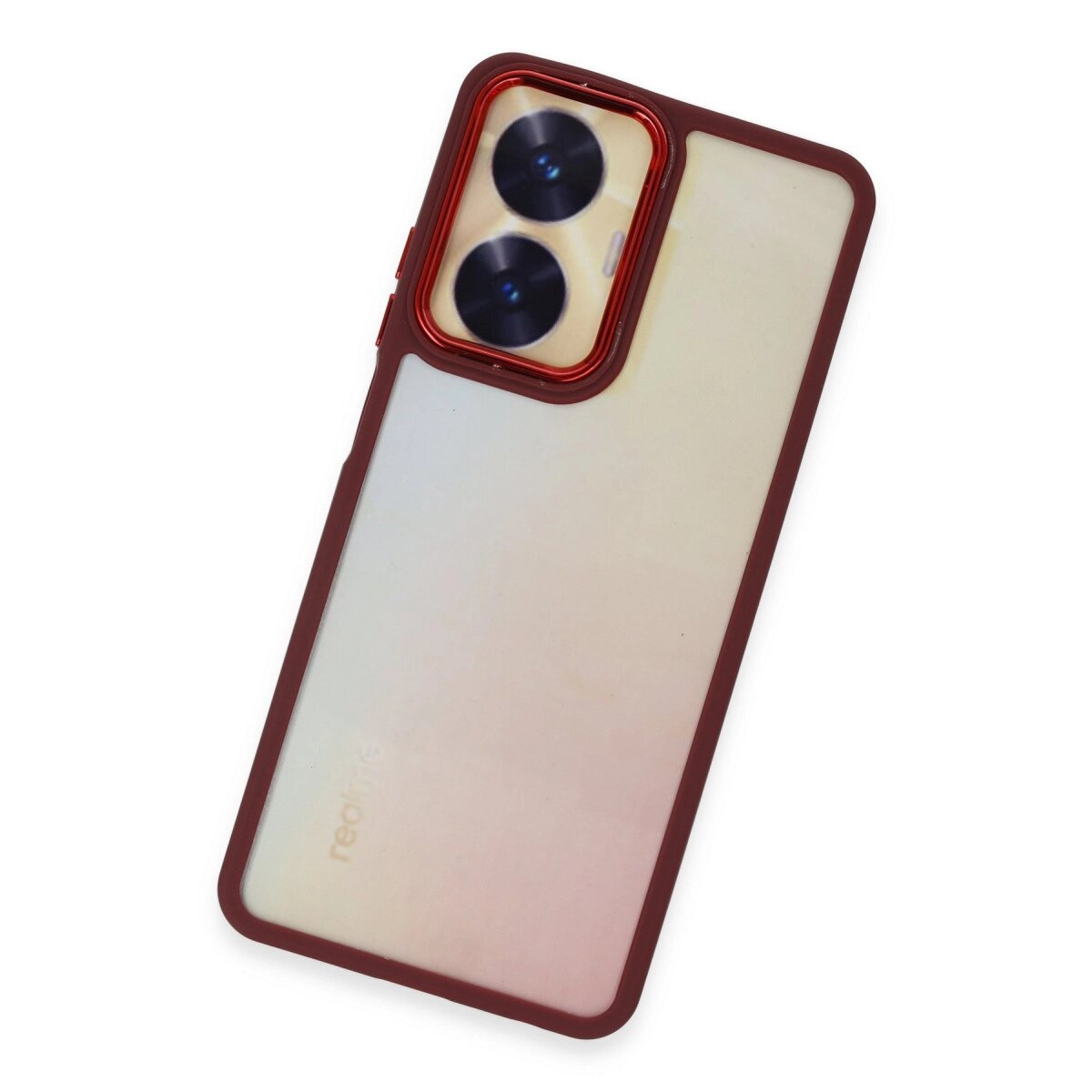 Realme C55 Kılıf Dora Kapak - Kırmızı Realme C55 Kılıf Dora Kapak - Kırmızı