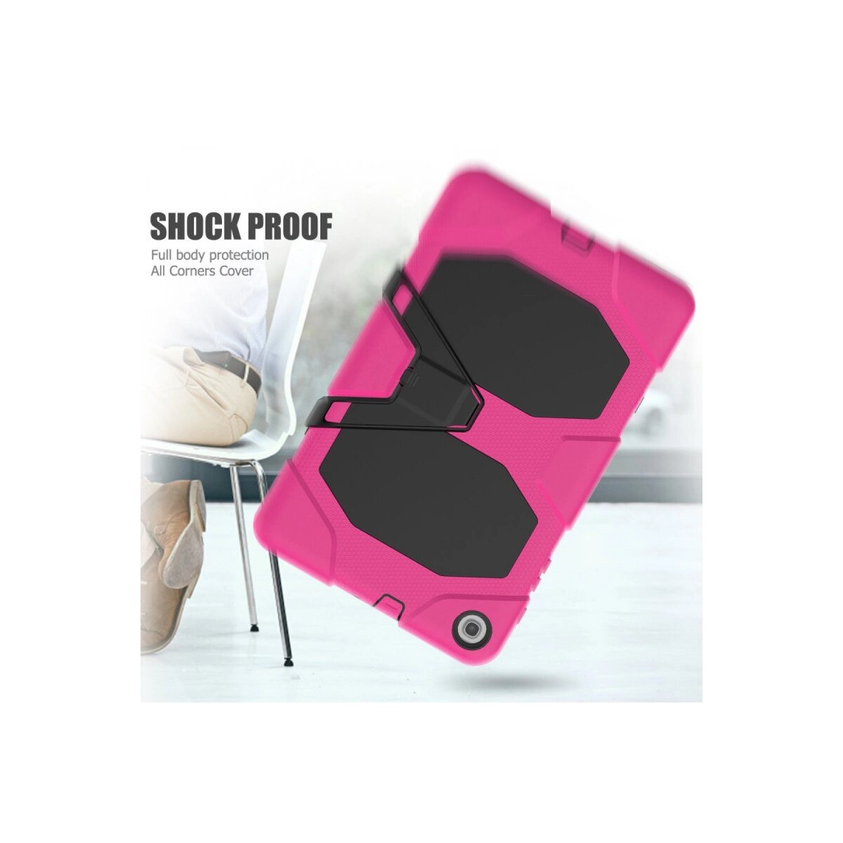 Samsung Galaxy T510 Tab A 10.1 Kılıf Griffin Tablet Kapak - Pembe