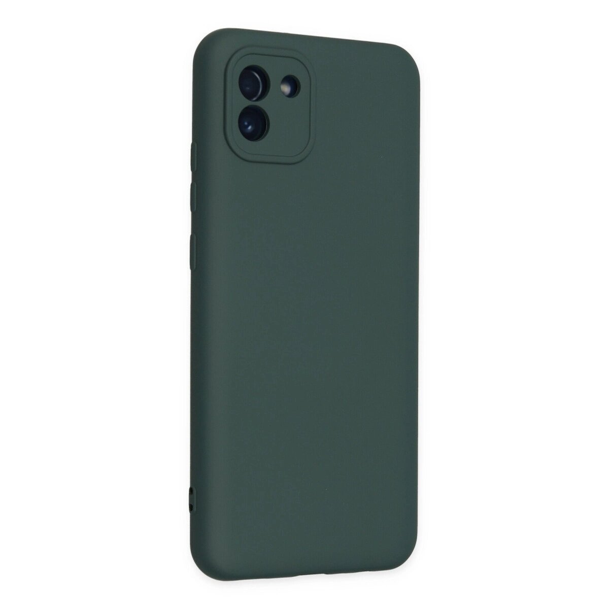 Samsung Galaxy A03 Kılıf Nano İçi Kadife Silikon - Koyu Yeşil Samsung Galaxy A03 Kılıf Nano İçi Kadife Silikon - Koyu Yeşil