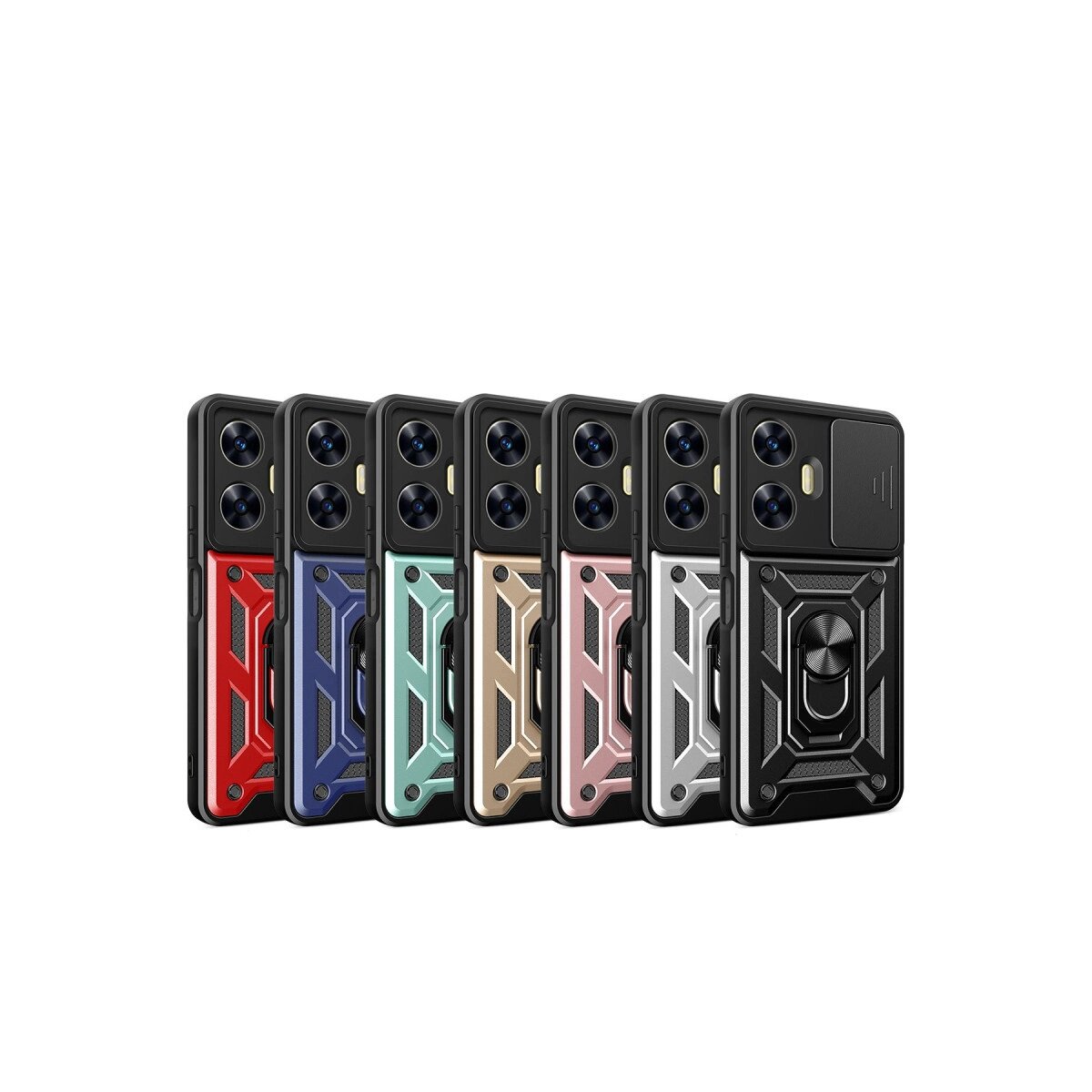 Realme C55 Kılıf Pars Lens Yüzüklü Silikon - Lacivert Realme C55 Kılıf Pars Lens Yüzüklü Silikon - Lacivert