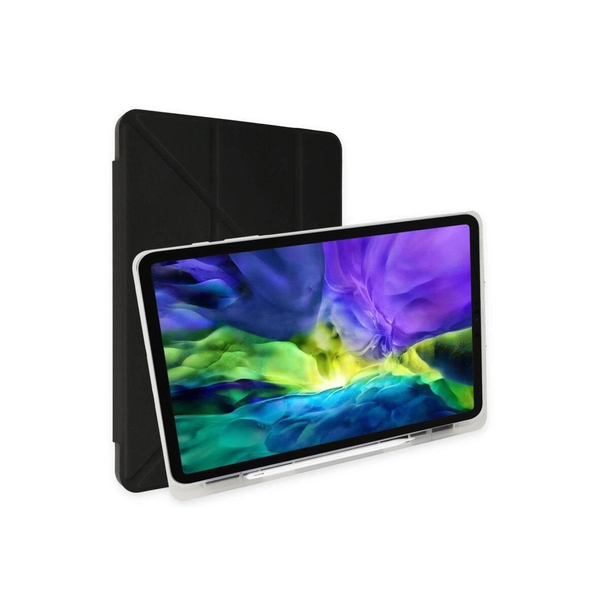 Apple İpad 9.7 (2018) Kılıf Kalemlikli Mars Tablet Kılıfı - Siyah Apple İpad 9.7 (2018) Kılıf Kalemlikli Mars Tablet Kılıfı - Siyah