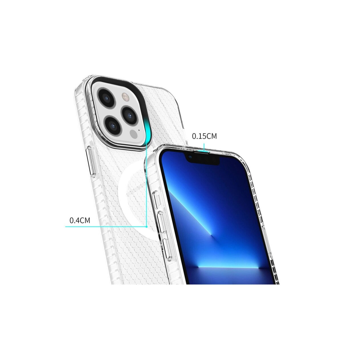 Apple İphone 12 Pro Max Kılıf Beta Magneticsafe Silikon - Şeffaf Apple İphone 12 Pro Max Kılıf Beta Magneticsafe Silikon - Şeffaf