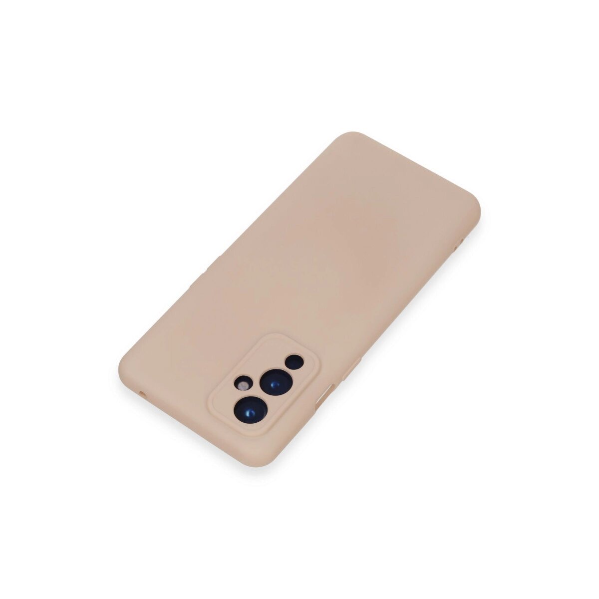 One Plus 9 Kılıf Nano İçi Kadife Silikon - Pudra
