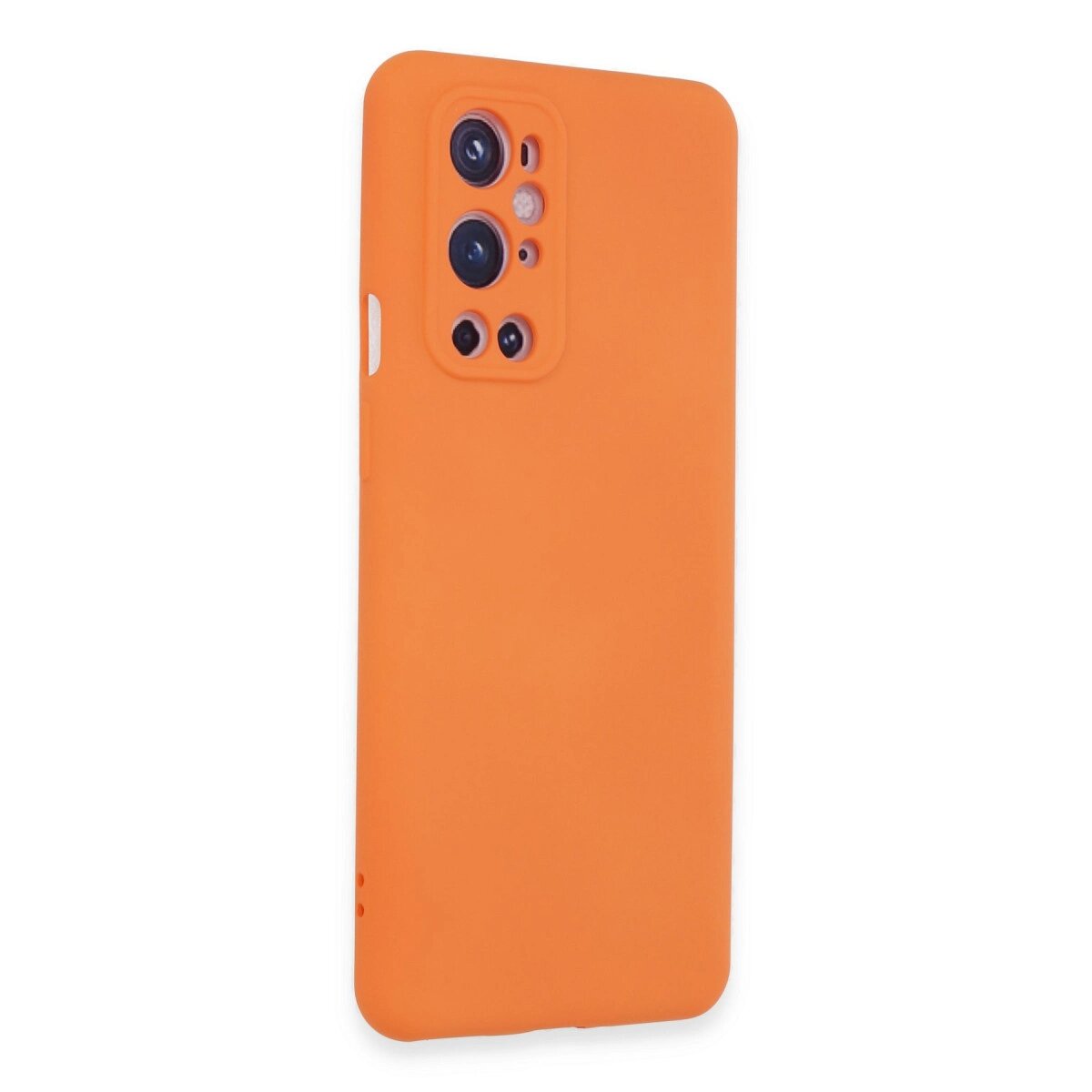 One Plus 9 Pro Kılıf Nano İçi Kadife Silikon - Turuncu