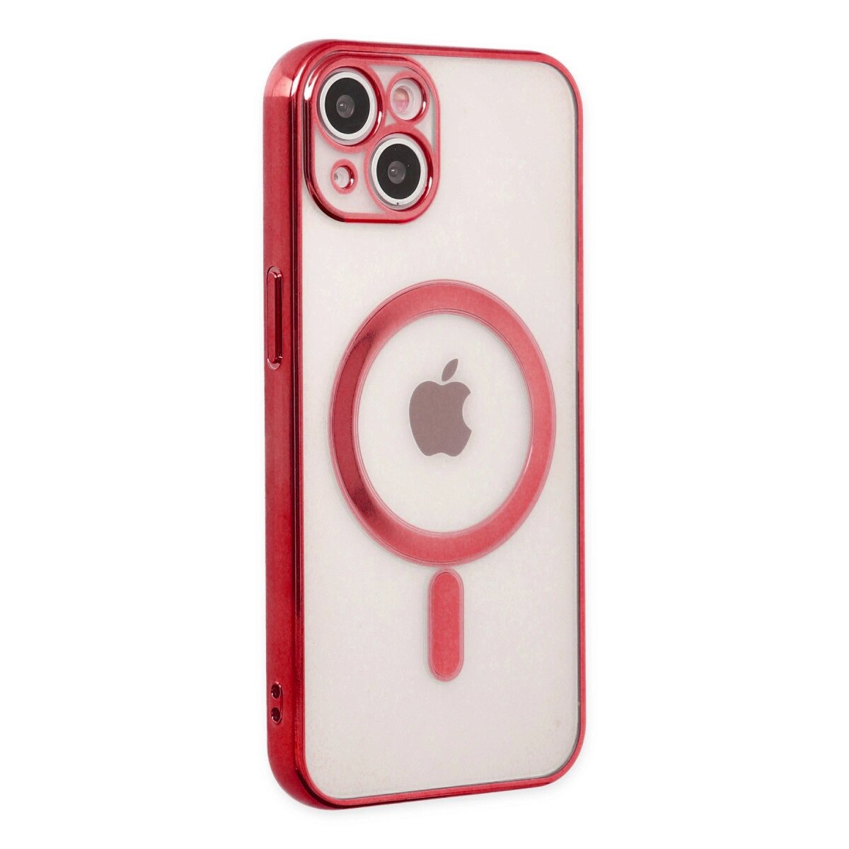 Apple İphone 14 Plus Kılıf Magneticsafe Lazer Silikon - Kırmızı Apple İphone 14 Plus Kılıf Magneticsafe Lazer Silikon - Kırmızı
