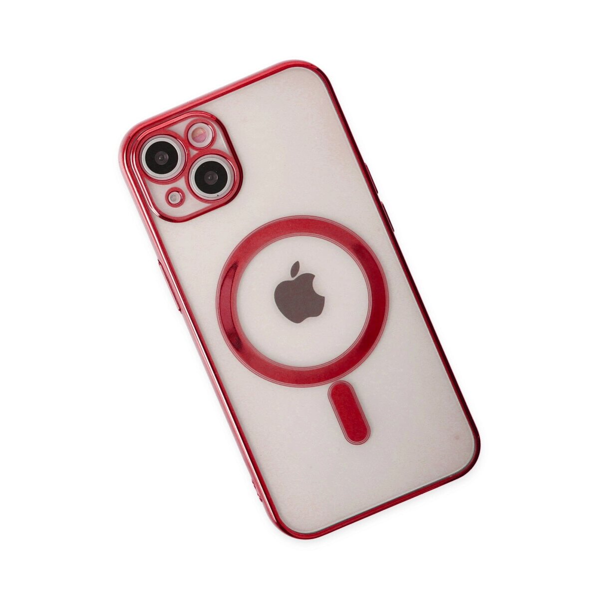 Apple İphone 14 Plus Kılıf Magneticsafe Lazer Silikon - Kırmızı Apple İphone 14 Plus Kılıf Magneticsafe Lazer Silikon - Kırmızı
