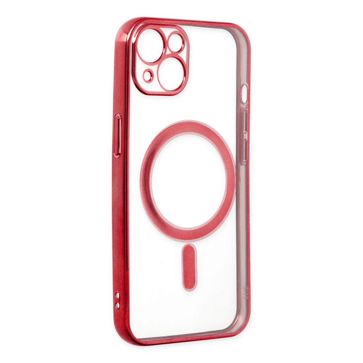 Apple İphone 14 Plus Kılıf Magneticsafe Lazer Silikon - Kırmızı Apple İphone 14 Plus Kılıf Magneticsafe Lazer Silikon - Kırmızı
