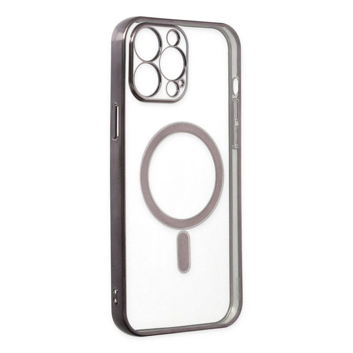 Apple İphone 14 Pro Kılıf Magneticsafe Lazer Silikon - Siyah Apple İphone 14 Pro Kılıf Magneticsafe Lazer Silikon - Siyah