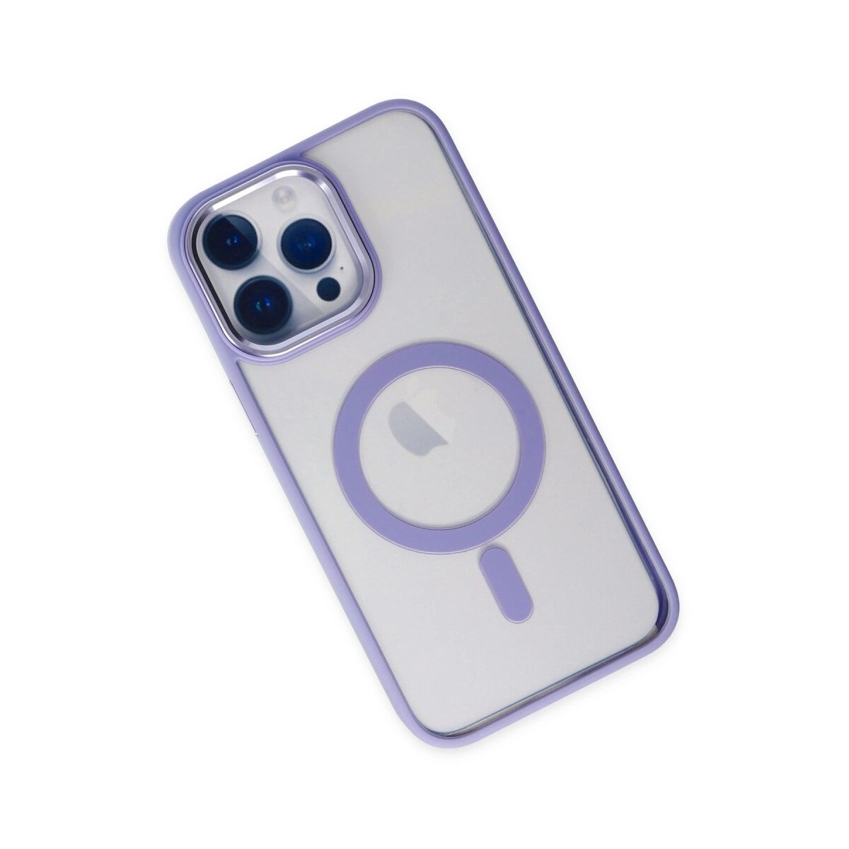 Apple İphone 14 Pro Kılıf Room Magneticsafe Silikon - Lila Apple İphone 14 Pro Kılıf Room Magneticsafe Silikon - Lila