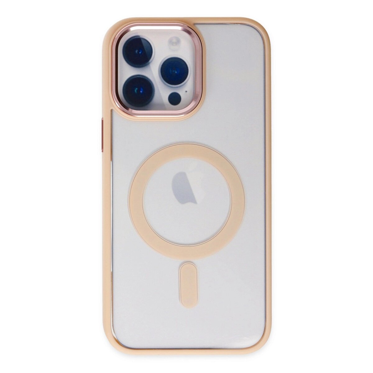 Apple İphone 14 Pro Max Kılıf Room Magneticsafe Silikon - Pudra Apple İphone 14 Pro Max Kılıf Room Magneticsafe Silikon - Pudra