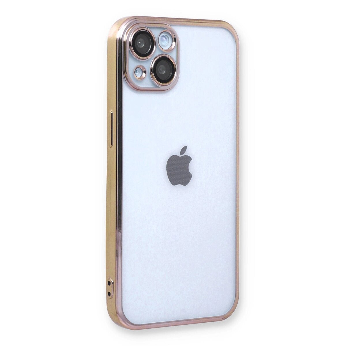 Apple İphone 14 Plus Kılıf Razer Lensli Silikon - Gold Apple İphone 14 Plus Kılıf Razer Lensli Silikon - Gold