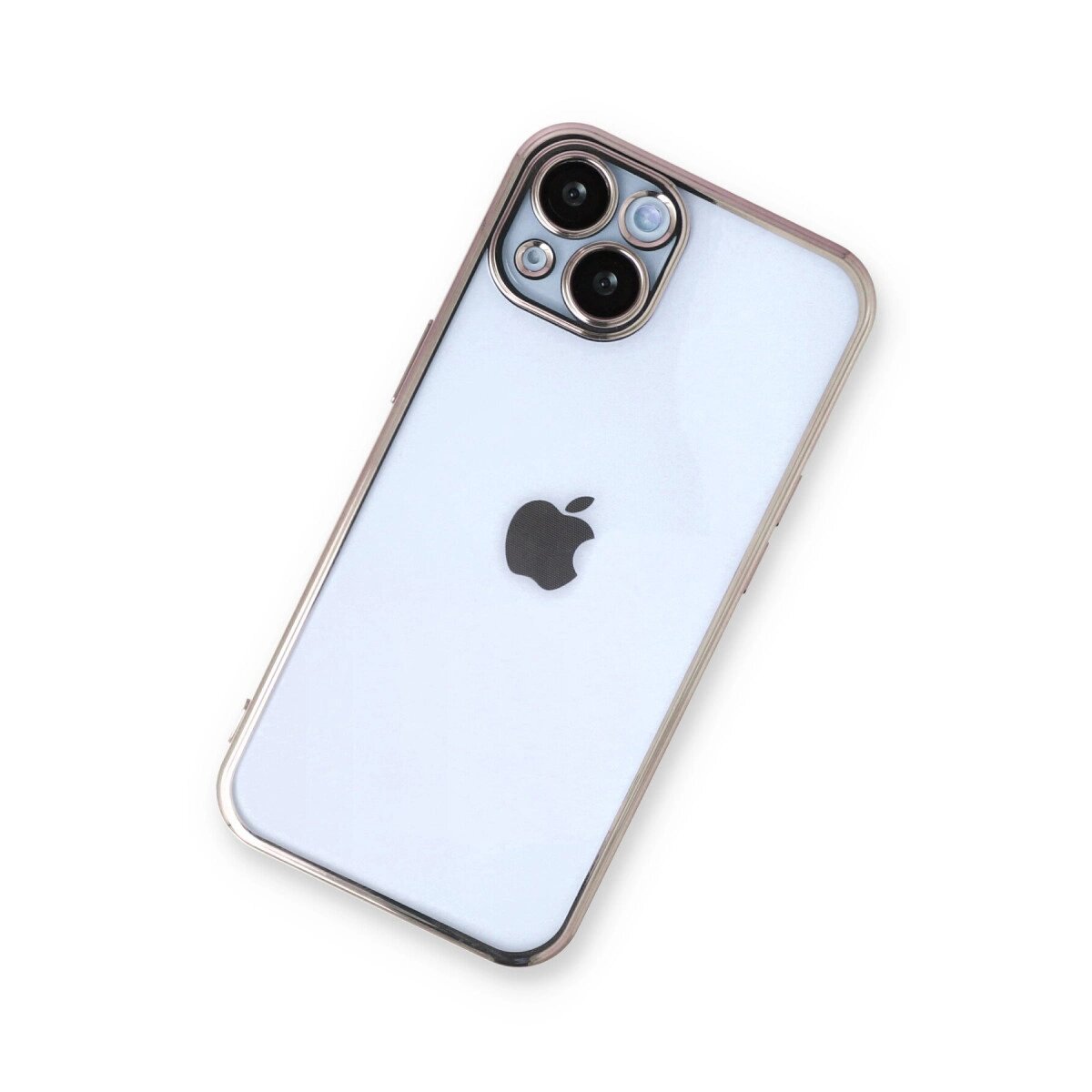 Apple İphone 14 Plus Kılıf Razer Lensli Silikon - Gold Apple İphone 14 Plus Kılıf Razer Lensli Silikon - Gold