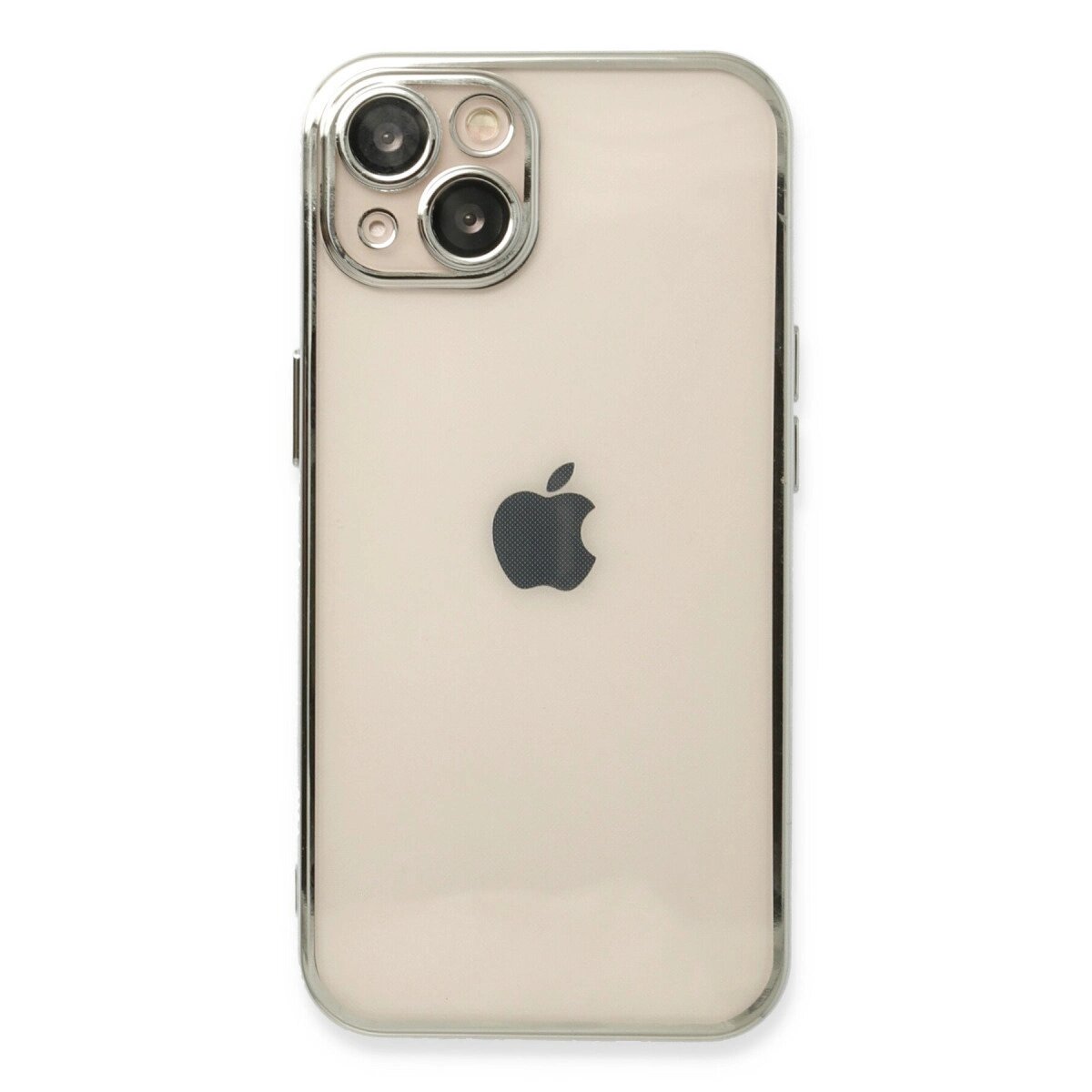 Apple İphone 14 Plus Kılıf Razer Lensli Silikon - Gümüş Apple İphone 14 Plus Kılıf Razer Lensli Silikon - Gümüş