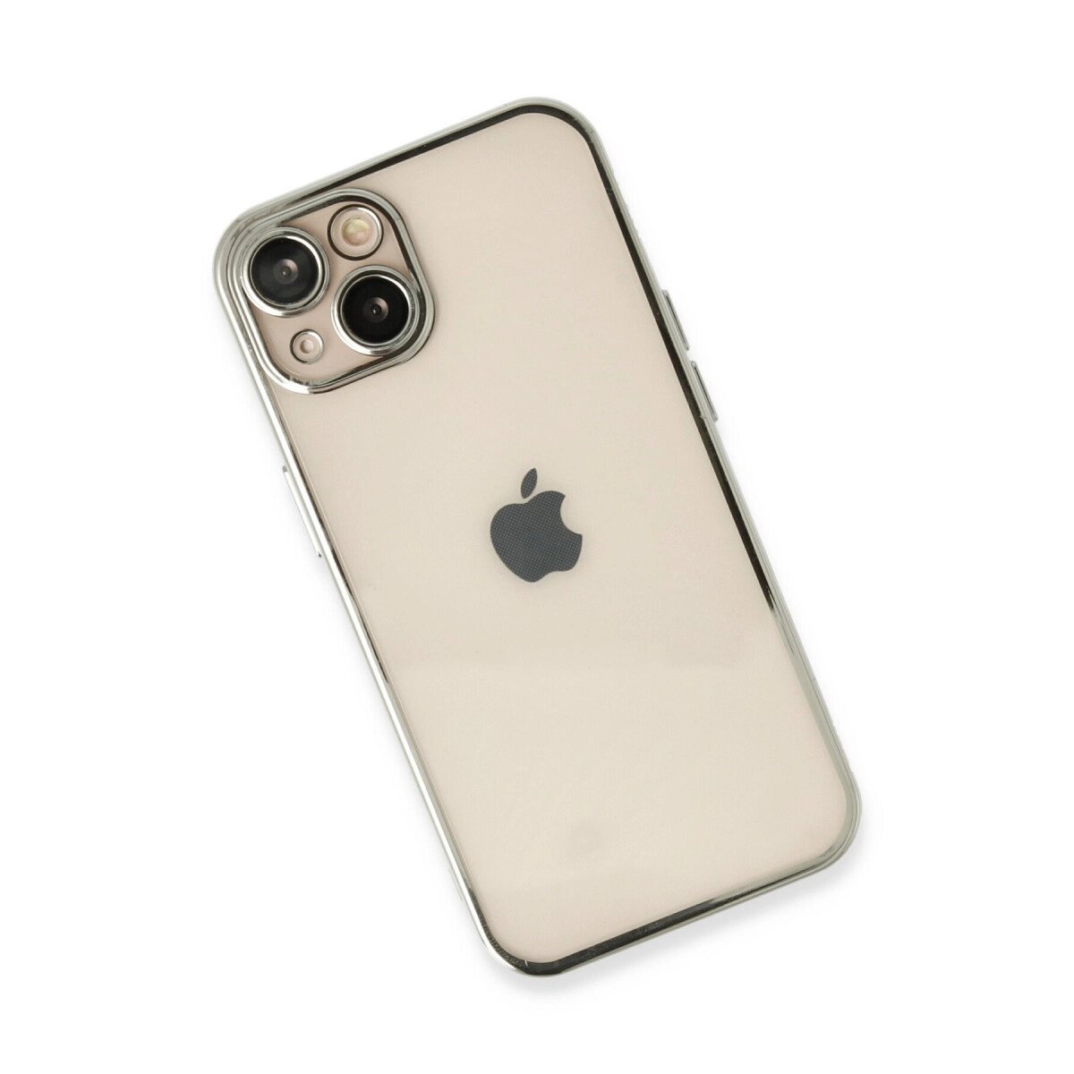 Apple İphone 14 Plus Kılıf Razer Lensli Silikon - Gümüş Apple İphone 14 Plus Kılıf Razer Lensli Silikon - Gümüş