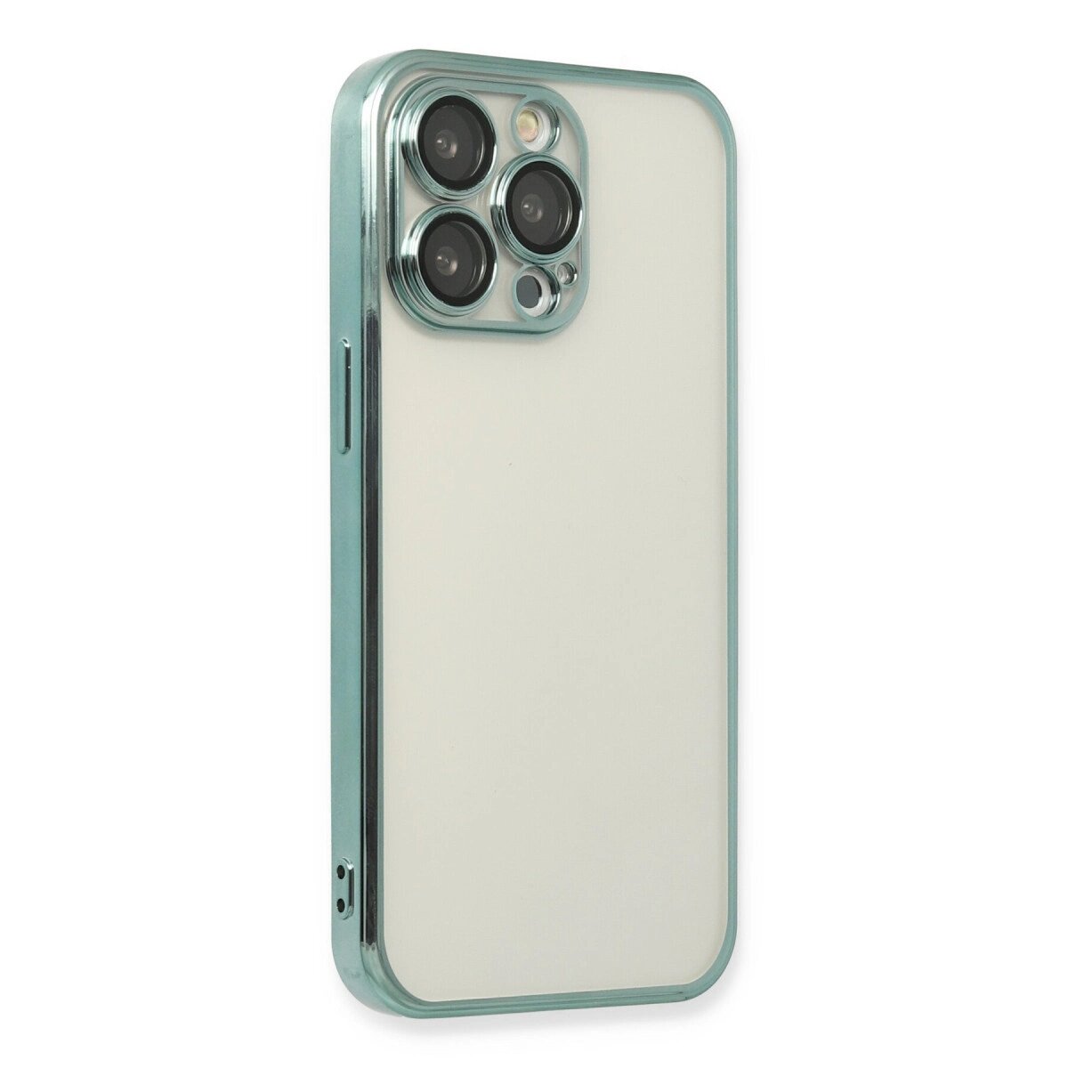 Apple İphone 14 Pro Max Kılıf Razer Lensli Silikon - Yeşil Apple İphone 14 Pro Max Kılıf Razer Lensli Silikon - Yeşil