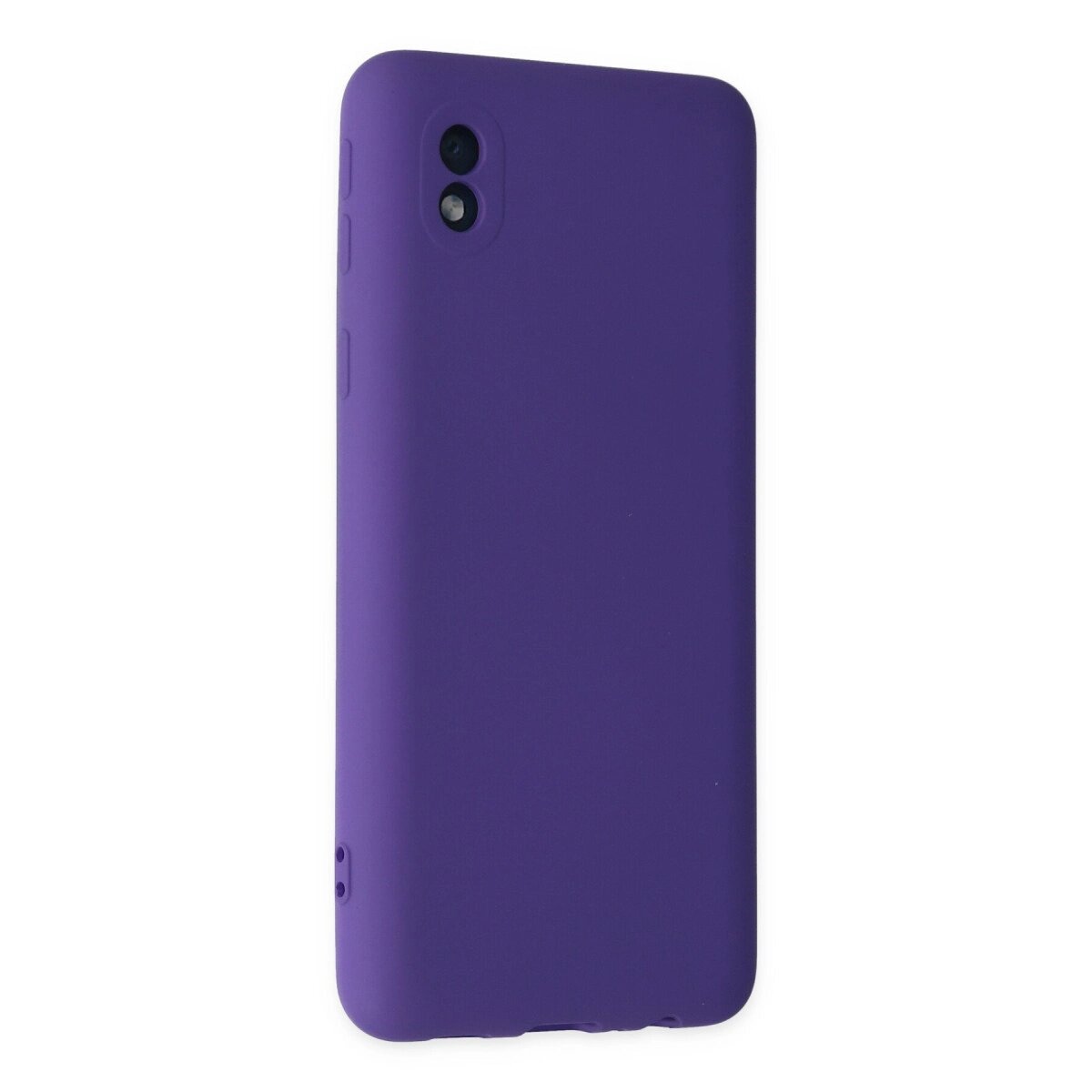 Samsung Galaxy A01 Core Kılıf Nano İçi Kadife Silikon - Mor Samsung Galaxy A01 Core Kılıf Nano İçi Kadife Silikon - Mor