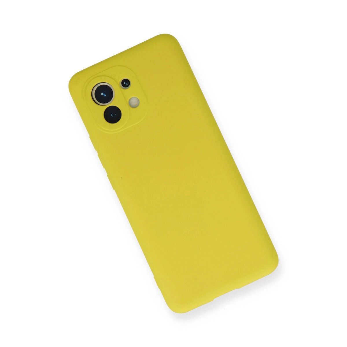 Xiaomi Mi 11 Kılıf Nano İçi Kadife Silikon - Sarı Xiaomi Mi 11 Kılıf Nano İçi Kadife Silikon - Sarı