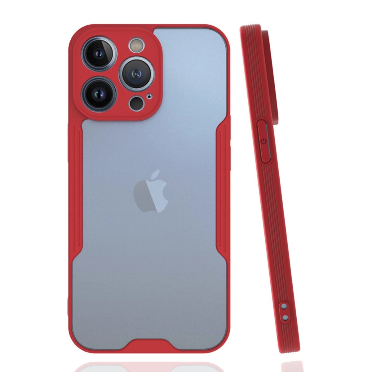 Apple İphone 14 Pro Kılıf Platin Silikon - Kırmızı Apple İphone 14 Pro Kılıf Platin Silikon - Kırmızı
