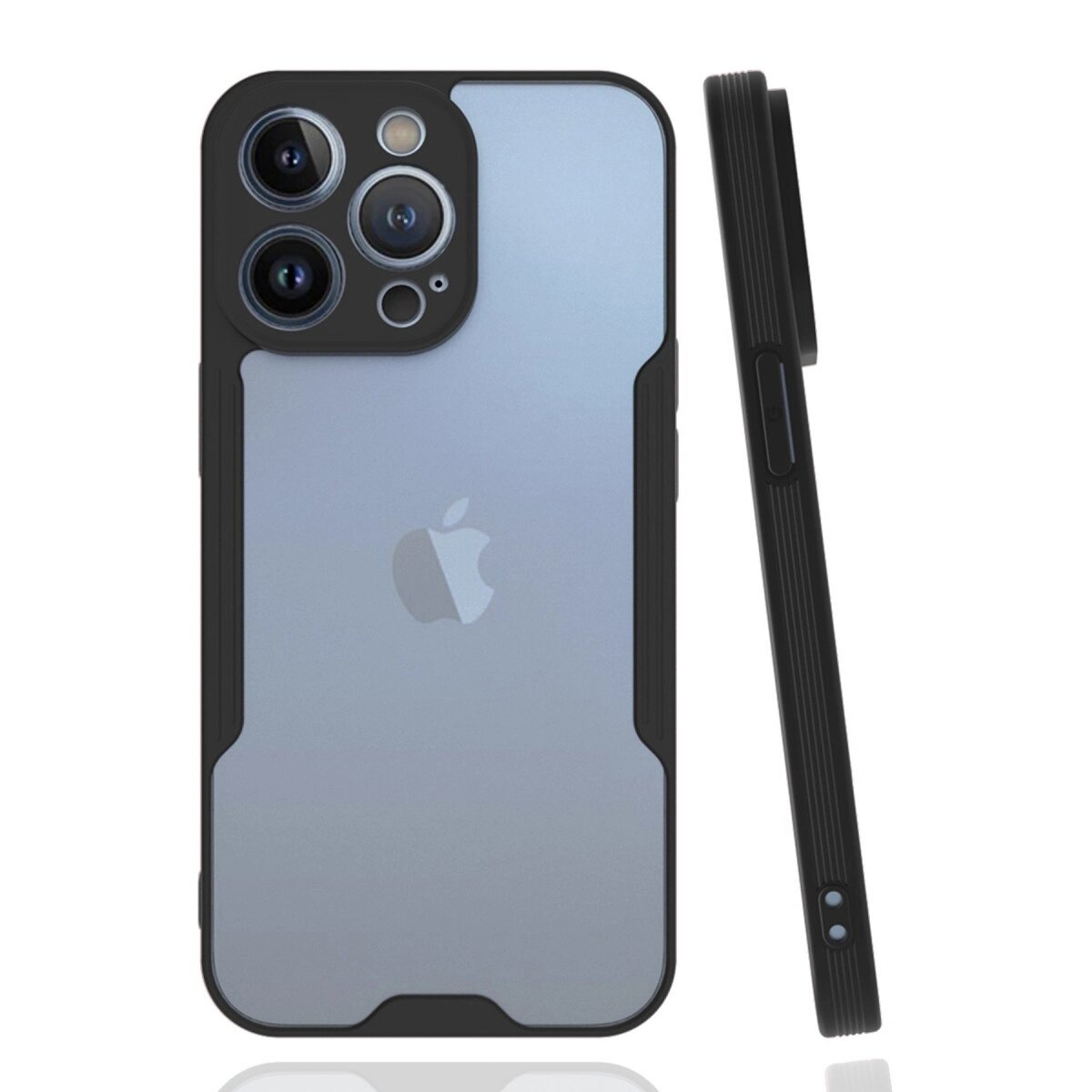 Apple İphone 14 Pro Max Kılıf Platin Silikon - Siyah Apple İphone 14 Pro Max Kılıf Platin Silikon - Siyah