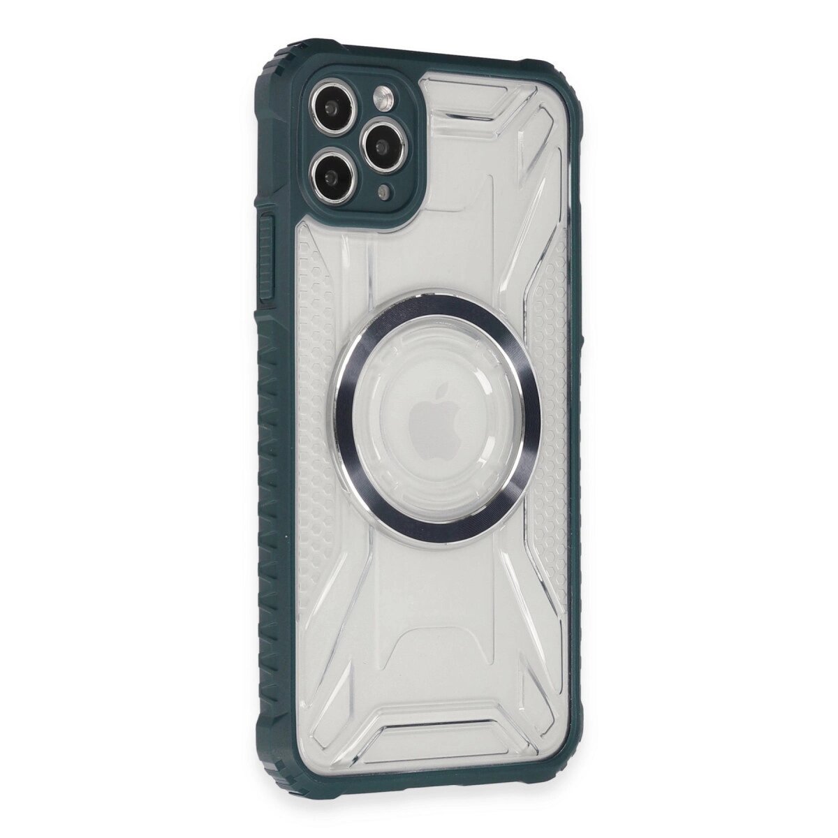 Apple İphone 11 Pro Max Kılıf Prag Magneticsafe Kapak - Koyu Yeşil Apple İphone 11 Pro Max Kılıf Prag Magneticsafe Kapak - Koyu Yeşil