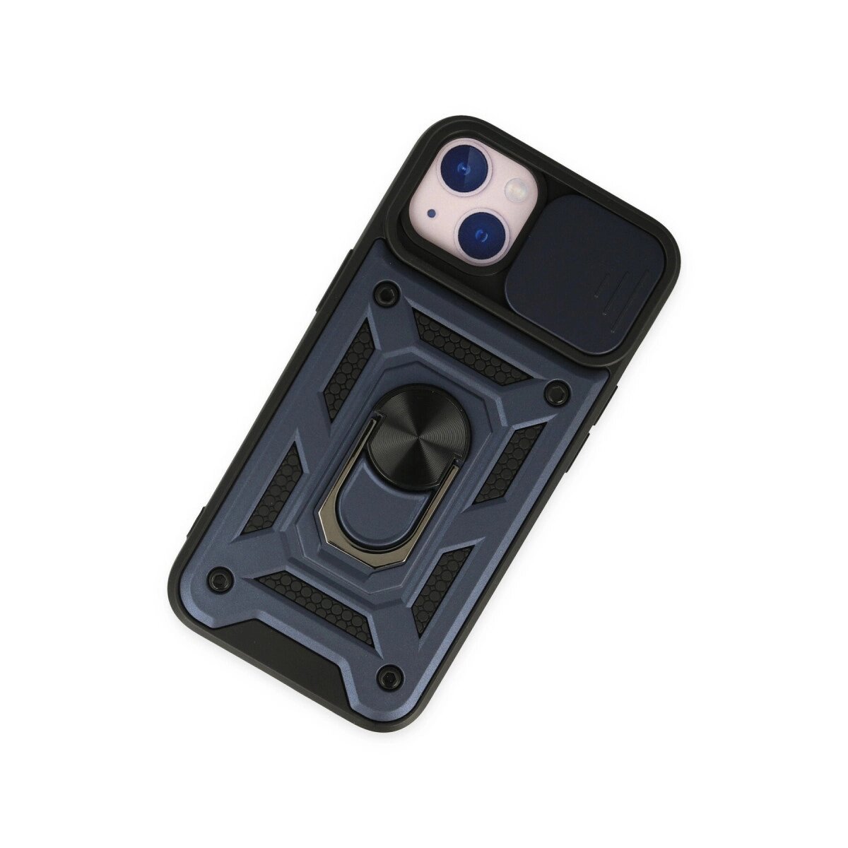 Apple İphone 14 Kılıf Pars Lens Yüzüklü Silikon - Lacivert Apple İphone 14 Kılıf Pars Lens Yüzüklü Silikon - Lacivert