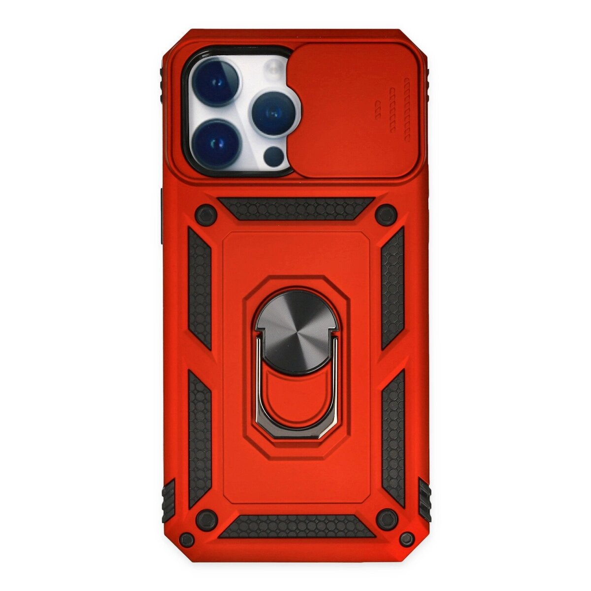 Apple İphone 14 Pro Max Kılıf Pars Lens Yüzüklü Silikon - Kırmızı Apple İphone 14 Pro Max Kılıf Pars Lens Yüzüklü Silikon - Kırmızı