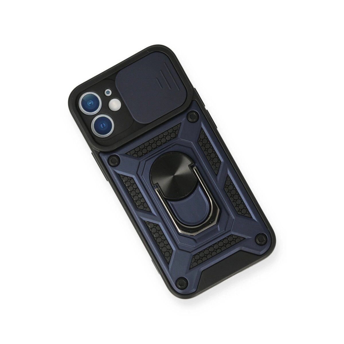 Apple İphone 12 Mini Kılıf Pars Lens Yüzüklü Silikon - Lacivert Apple İphone 12 Mini Kılıf Pars Lens Yüzüklü Silikon - Lacivert