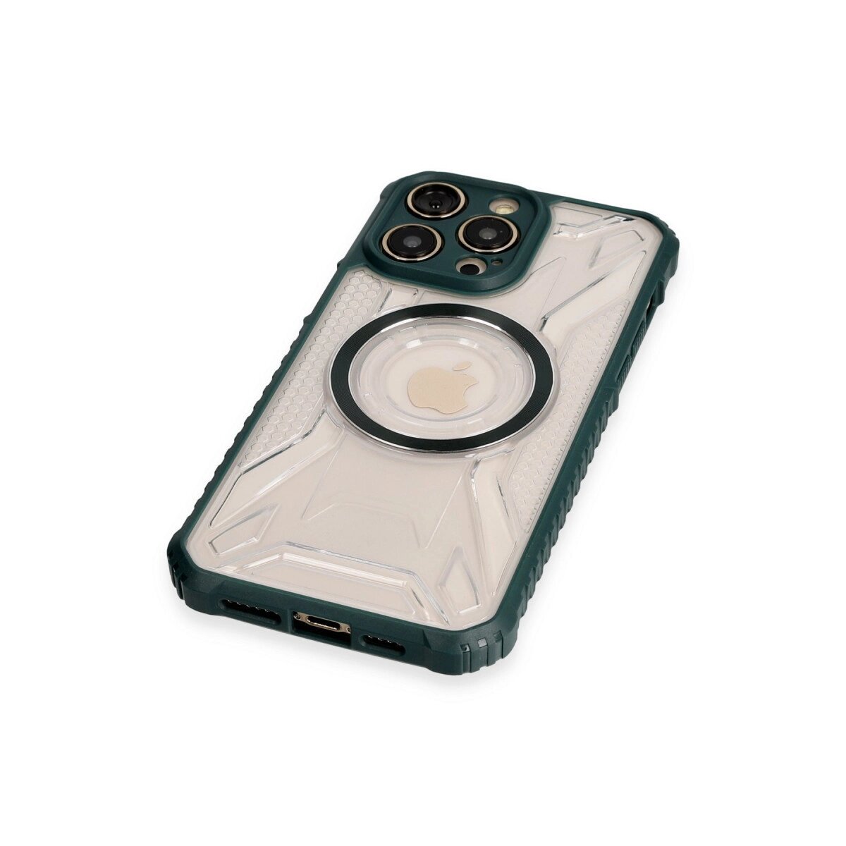 Apple İphone 14 Pro Kılıf Prag Magneticsafe Kapak - Koyu Yeşil