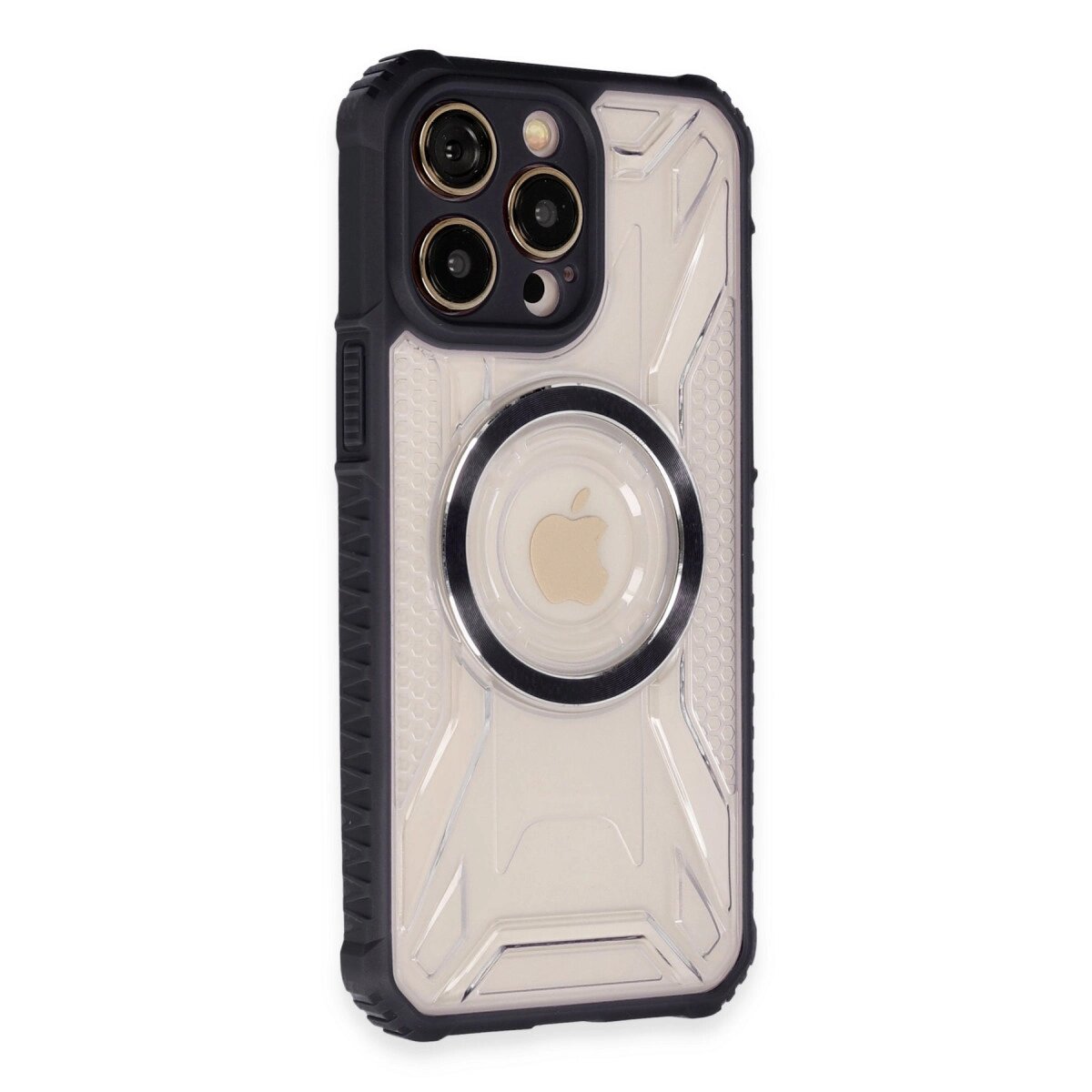 Apple İphone 14 Pro Max Kılıf Prag Magneticsafe Kapak - Siyah Apple İphone 14 Pro Max Kılıf Prag Magneticsafe Kapak - Siyah