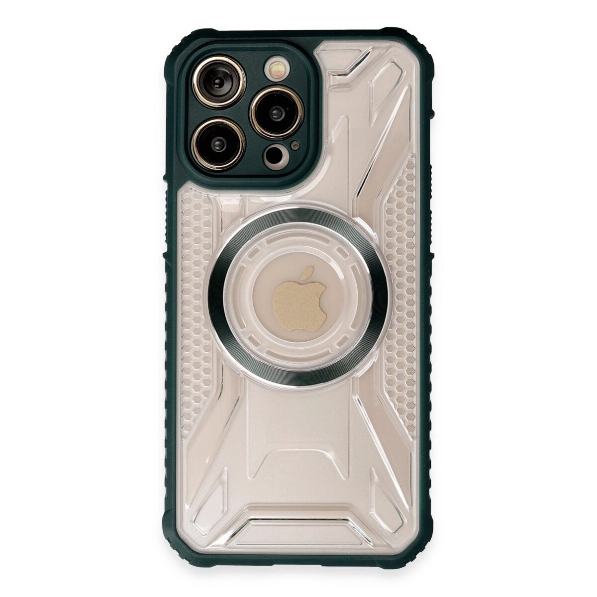Apple İphone 14 Pro Max Kılıf Prag Magneticsafe Kapak - Koyu Yeşil Apple İphone 14 Pro Max Kılıf Prag Magneticsafe Kapak - Koyu Yeşil