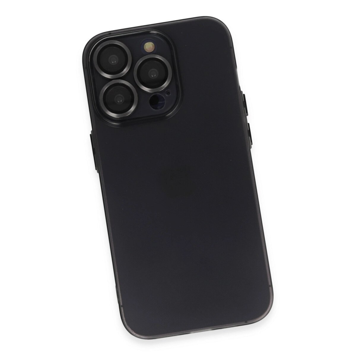 Apple İphone 13 Pro Max Kılıf Luko Lens Silikon - Siyah
