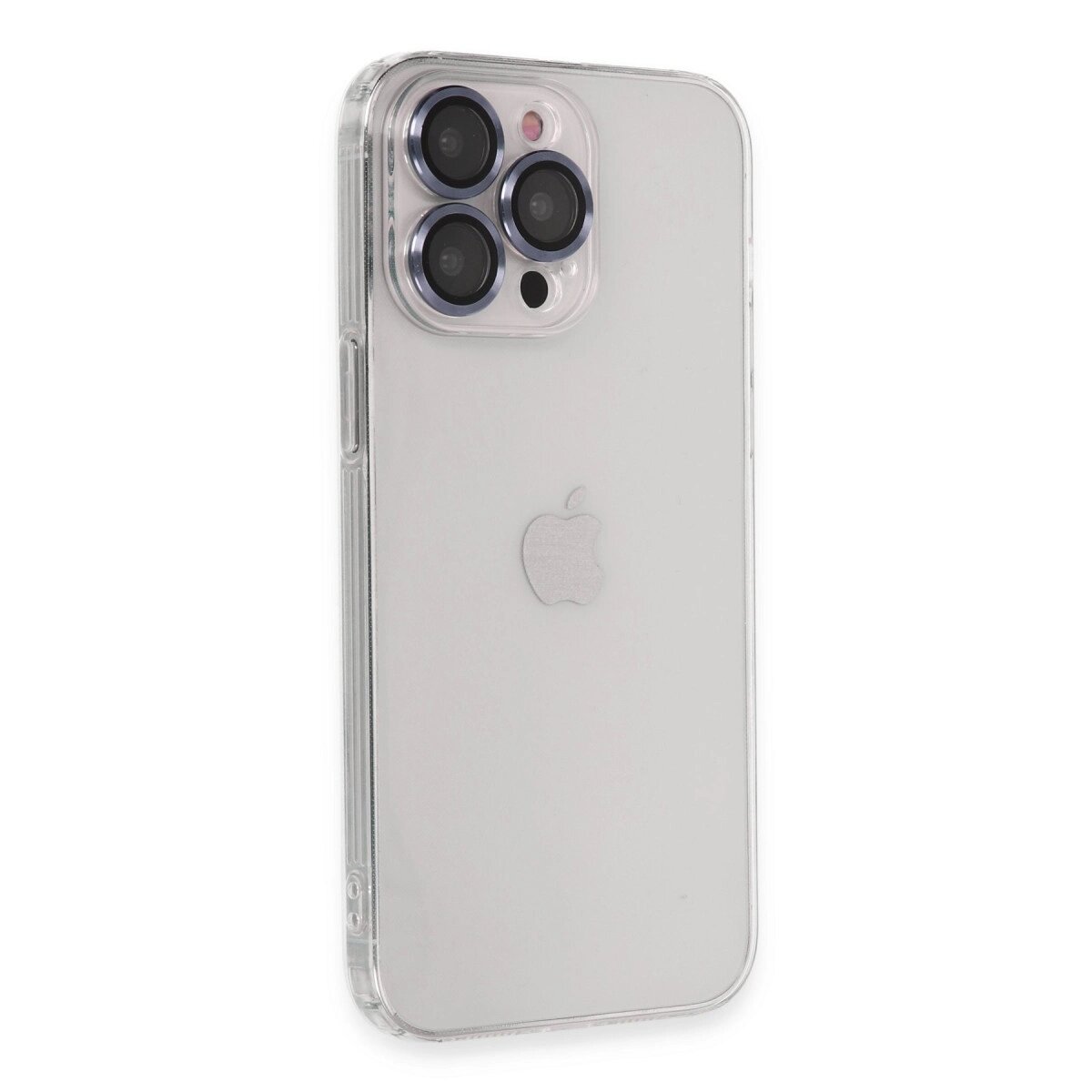 Apple İphone 13 Pro Max Kılıf Luko Lens Silikon - Sierra Blue