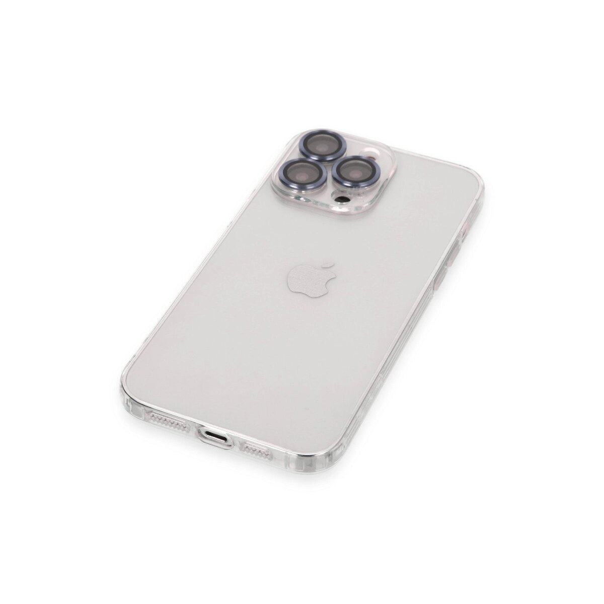 Apple İphone 13 Pro Max Kılıf Luko Lens Silikon - Sierra Blue