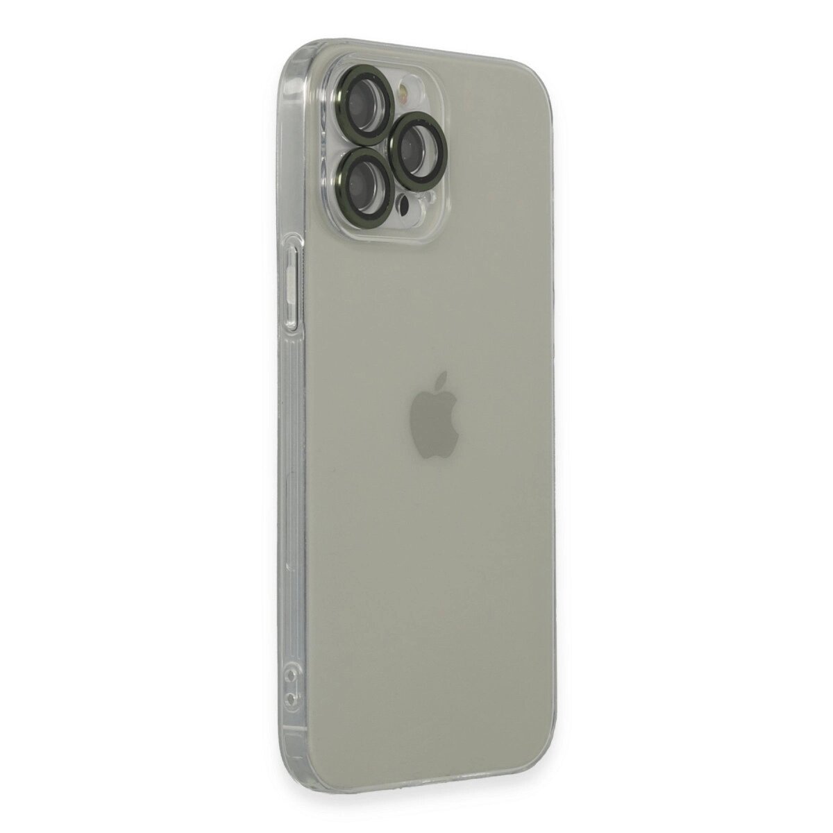Apple İphone 13 Pro Max Kılıf Luko Lens Silikon - Yeşil