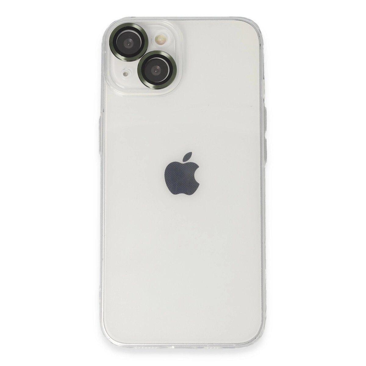 Apple İphone 14 Kılıf Luko Lens Silikon - Yeşil
