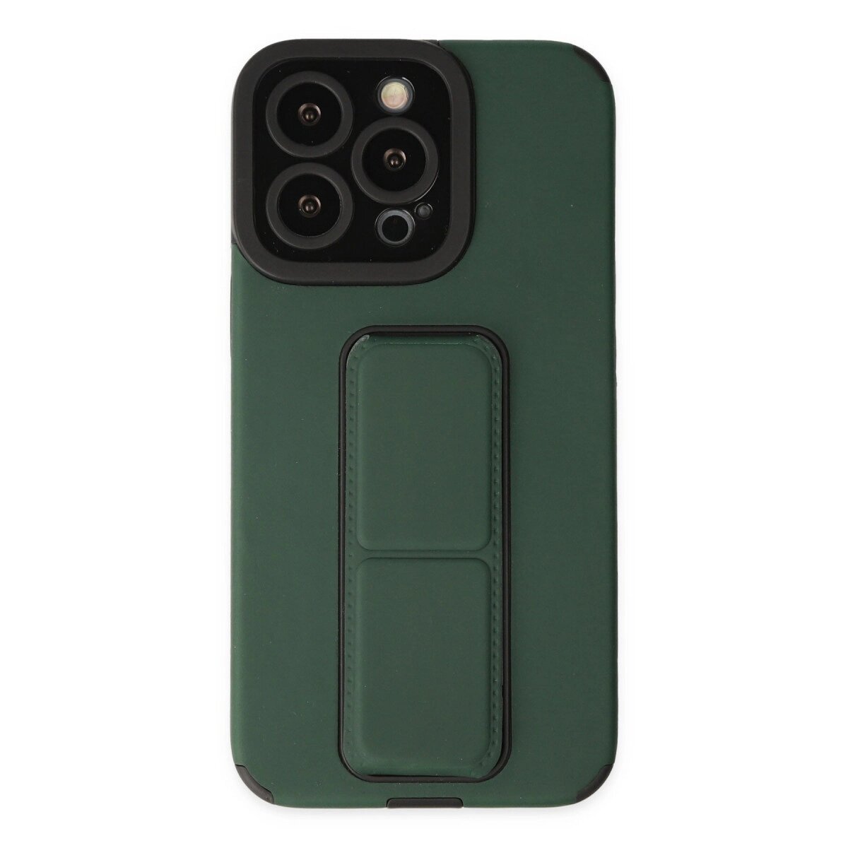 Apple İphone 14 Pro Kılıf Mega Standlı Silikon - Yeşil Apple İphone 14 Pro Kılıf Mega Standlı Silikon - Yeşil