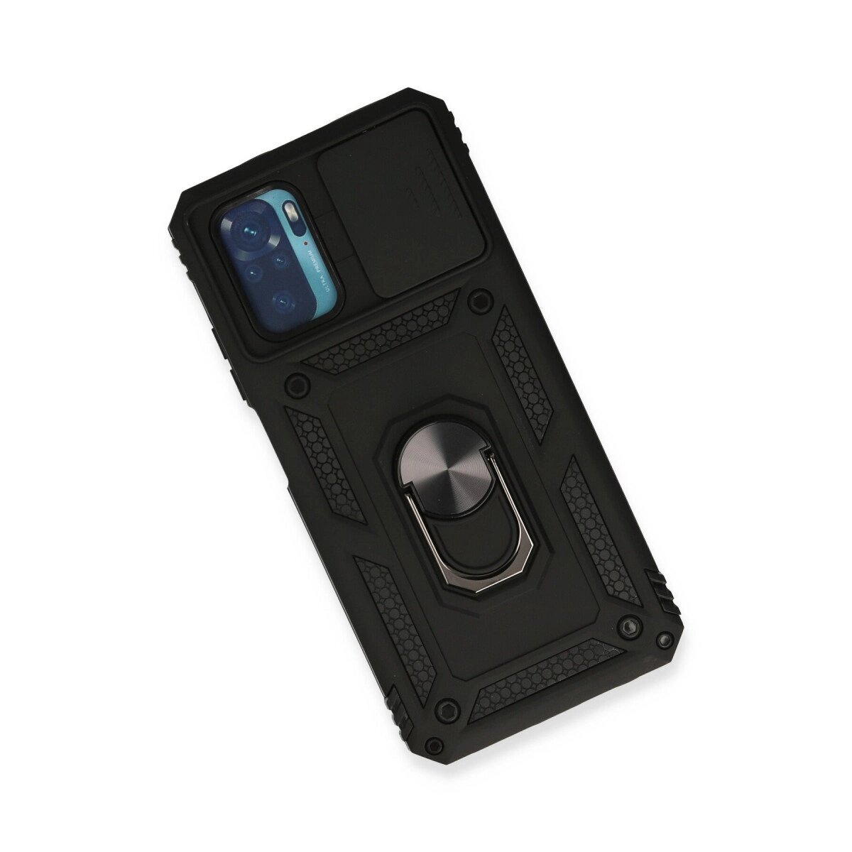 Xiaomi Redmi Note 10 Kılıf Pars Lens Yüzüklü Silikon - Siyah Xiaomi Redmi Note 10 Kılıf Pars Lens Yüzüklü Silikon - Siyah