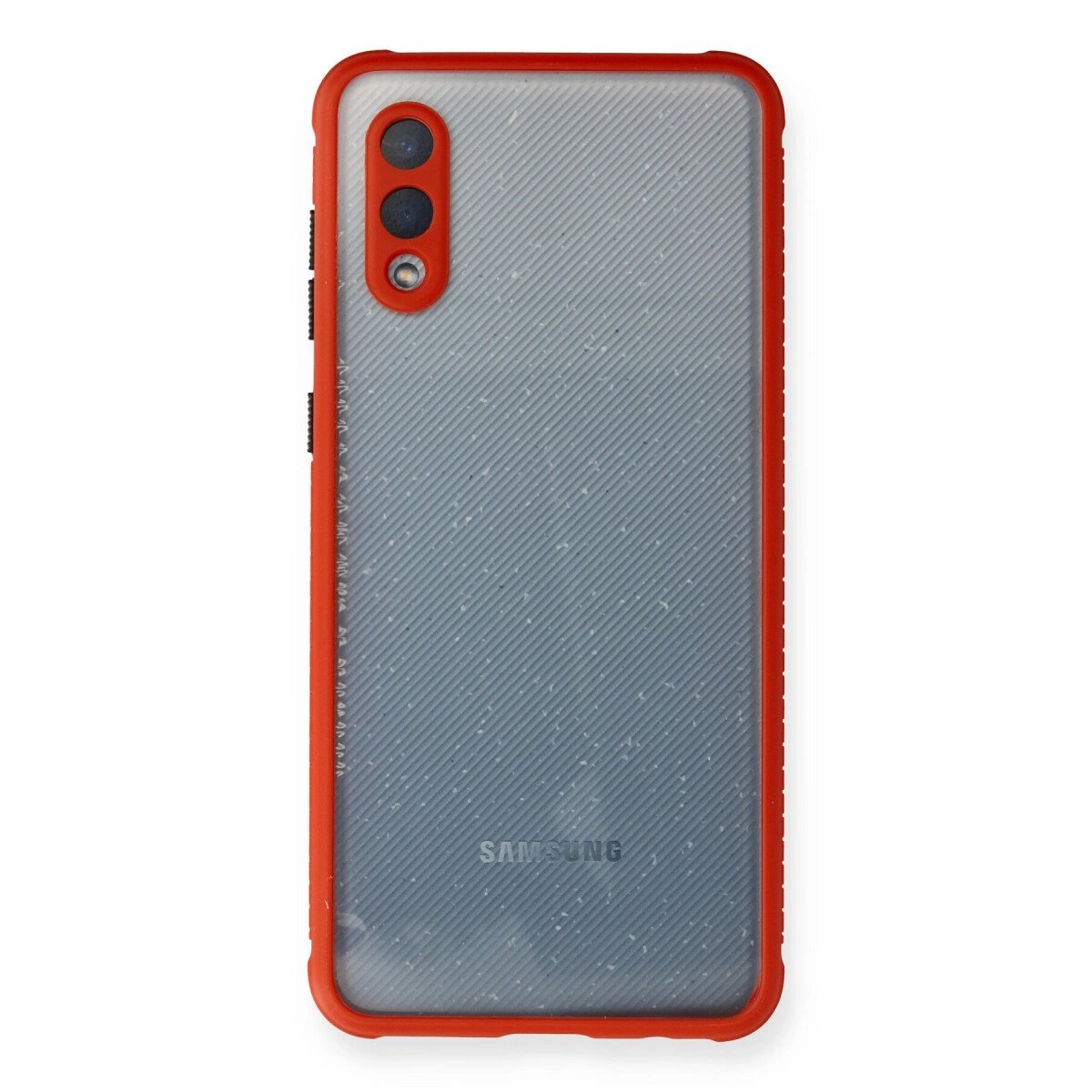 Galaxy A02 Kılıf Miami Şeffaf  - Kırmızı