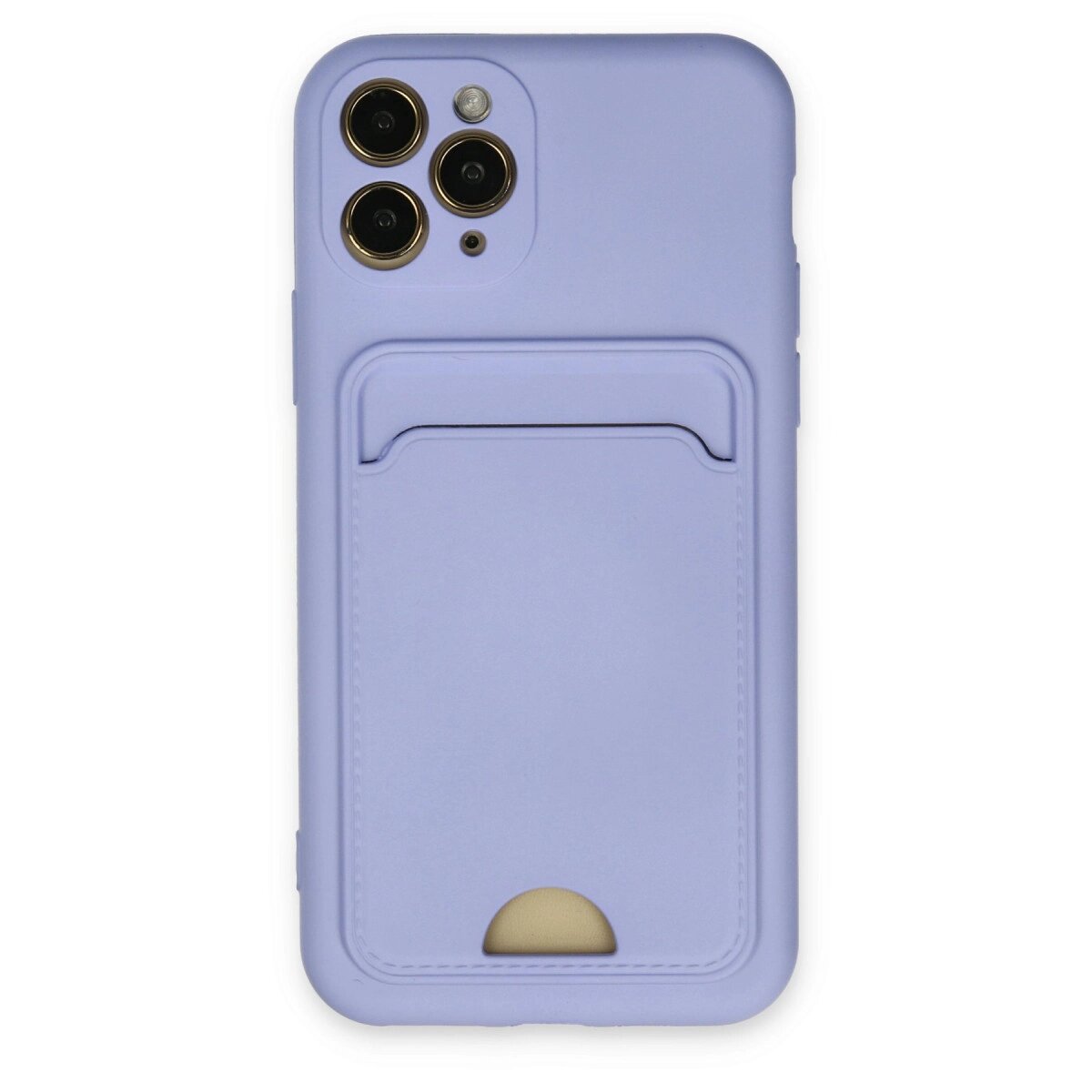 Apple İphone 11 Pro Kılıf Kelvin Kartvizitli Silikon - Lila Apple İphone 11 Pro Kılıf Kelvin Kartvizitli Silikon - Lila