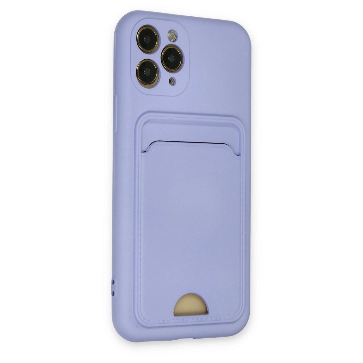Apple İphone 11 Pro Kılıf Kelvin Kartvizitli Silikon - Lila Apple İphone 11 Pro Kılıf Kelvin Kartvizitli Silikon - Lila