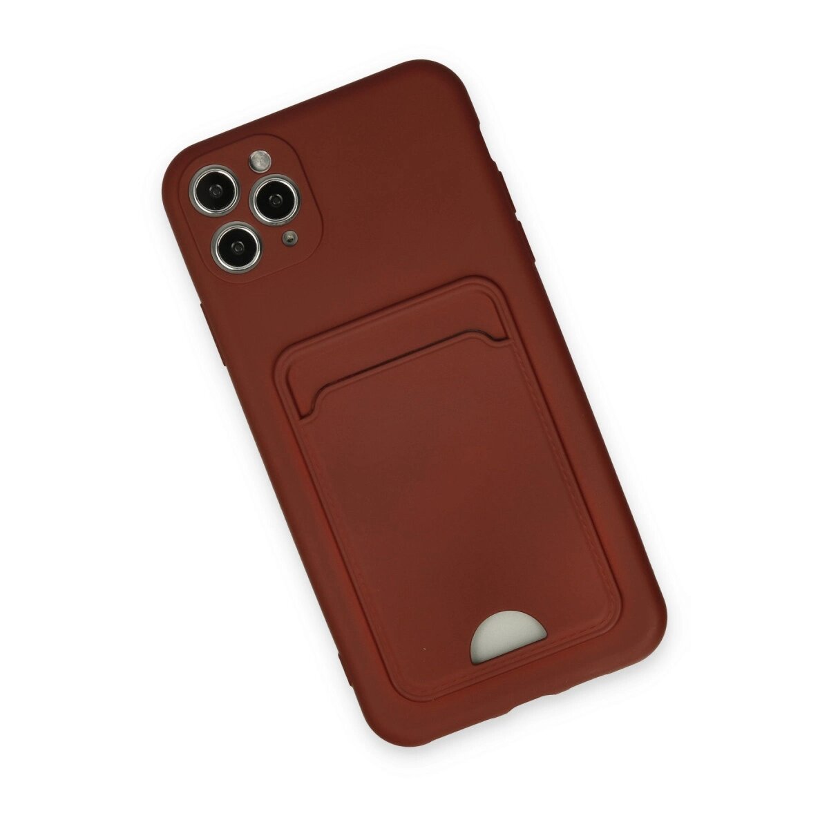 Apple İphone 11 Pro Max Kılıf Kelvin Kartvizitli Silikon - Bordo Apple İphone 11 Pro Max Kılıf Kelvin Kartvizitli Silikon - Bordo