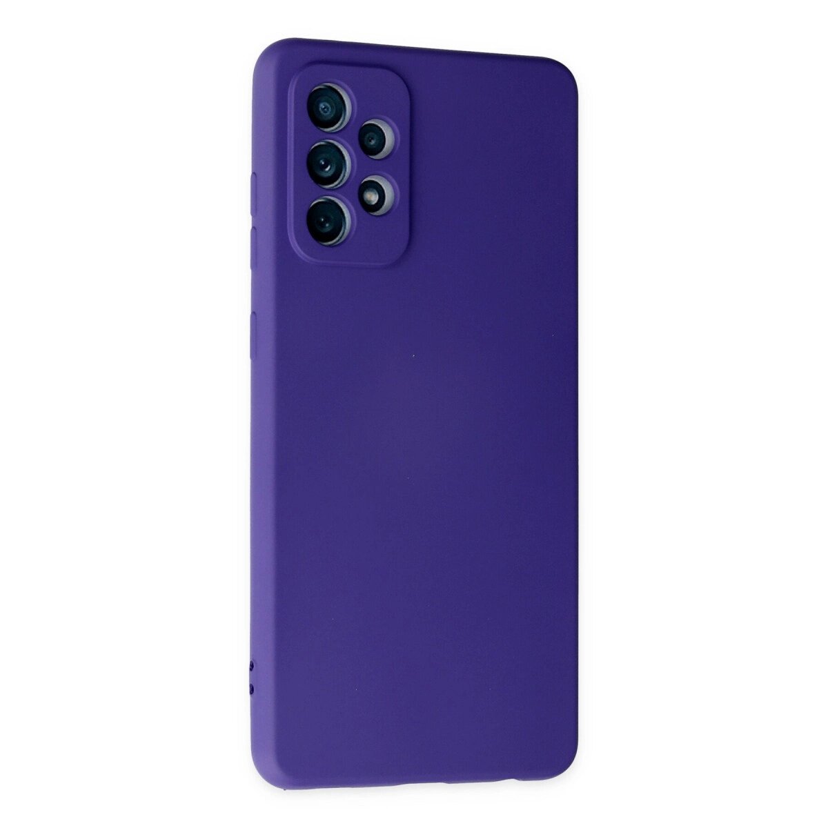 Samsung Galaxy A72 Kılıf Nano İçi Kadife Silikon - Mor