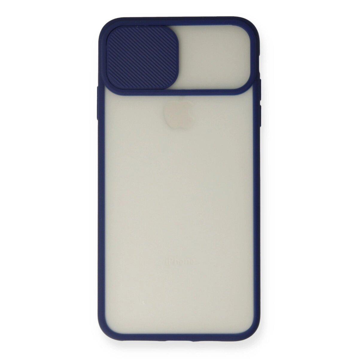 Apple İphone X Kılıf Palm Buzlu Kamera Sürgülü Silikon - Lacivert Apple İphone X Kılıf Palm Buzlu Kamera Sürgülü Silikon - Lacivert