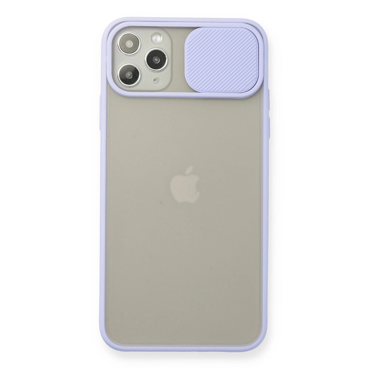 Apple İphone 11 Pro Max Kılıf Palm Buzlu Kamera Sürgülü Silikon - Lila Apple İphone 11 Pro Max Kılıf Palm Buzlu Kamera Sürgülü Silikon - Lila