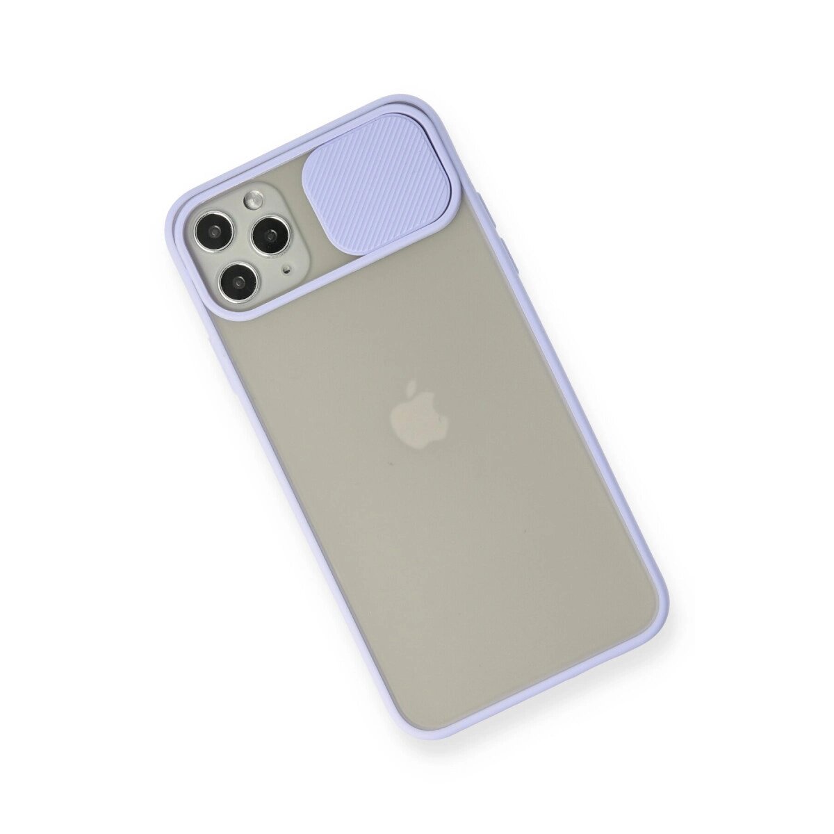 Apple İphone 11 Pro Max Kılıf Palm Buzlu Kamera Sürgülü Silikon - Lila Apple İphone 11 Pro Max Kılıf Palm Buzlu Kamera Sürgülü Silikon - Lila