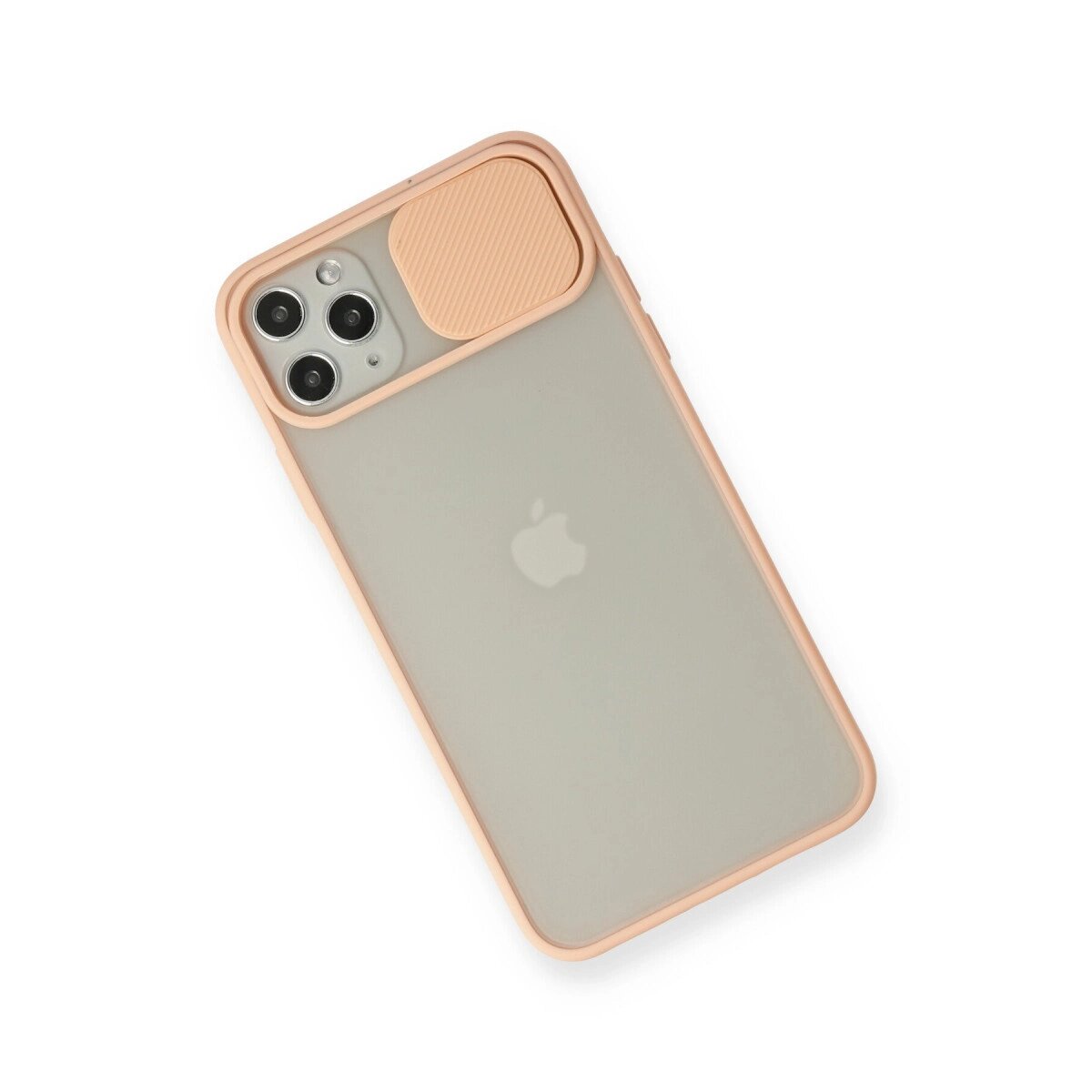 Apple İphone 11 Pro Max Kılıf Palm Buzlu Kamera Sürgülü Silikon - Pembe Apple İphone 11 Pro Max Kılıf Palm Buzlu Kamera Sürgülü Silikon - Pembe