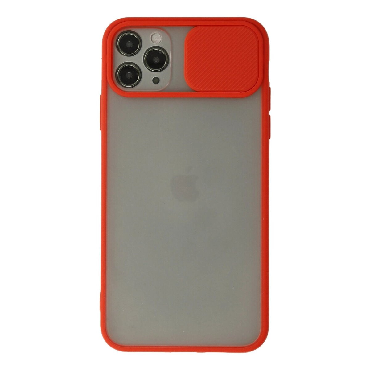 Apple İphone 11 Pro Max Kılıf Palm Buzlu Kamera Sürgülü Silikon - Kırmızı Apple İphone 11 Pro Max Kılıf Palm Buzlu Kamera Sürgülü Silikon - Kırmızı