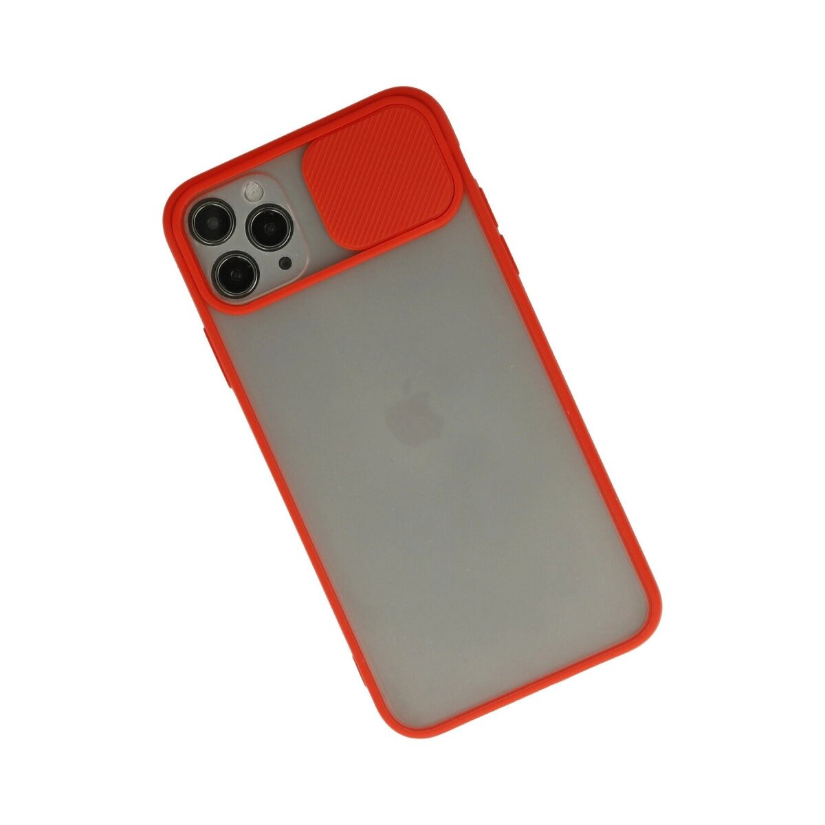 Apple İphone 11 Pro Max Kılıf Palm Buzlu Kamera Sürgülü Silikon - Kırmızı Apple İphone 11 Pro Max Kılıf Palm Buzlu Kamera Sürgülü Silikon - Kırmızı
