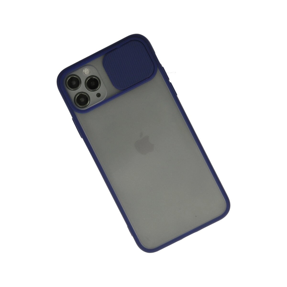 Apple İphone 11 Pro Max Kılıf Palm Buzlu Kamera Sürgülü Silikon - Lacivert Apple İphone 11 Pro Max Kılıf Palm Buzlu Kamera Sürgülü Silikon - Lacivert